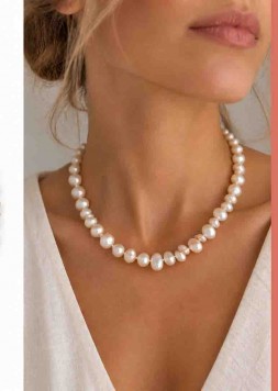 Helena Pearl Necklace | Κολιέ με Μαργαριτάρια | Alevizou Jewellery