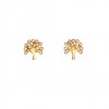 (Thumb 1) ZIRCON TREE EARRINGS - SOLID GOLD 14K