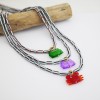 (Thumb 1) CandyCharms Necklace – Πολύχρωμο Χειροποίητο Κολιέ με καβουράκια | 