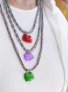 (Thumb 2) CandyCharms Necklace – Πολύχρωμο Χειροποίητο Κολιέ με καβουράκια | 