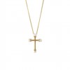 (Thumb 1) WOMEN'S CROSS NECKLACE WITH PEARLS 925
