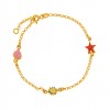 (Thumb 1) GIRL'S GOLD BRACELET K18 WITH COLORFUL ENAMEL