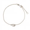 (Thumb 1) GIRL'S WHITE GOLD BRACELET K14 WITH WHITE ZIRCON
