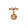(Thumb 1) GOLD AMULET K14 FOR GIRL WITH RELIGIOUS ICON