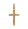 (Thumb 1) GOLD CROSS K14 WITH WHITE ZIRCONS