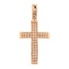 (Thumb 1) GOLD CROSS K14 WITH WHITE ZIRCONS