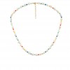 (Thumb 1) PEARL NECKLACE WITH COLORFUL BEADS - SILVER 925