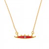 (Thumb 1) SILVER NECKLACE EVIL EYE 925 WITH RED ENAMEL