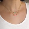 (Thumb 2) SILVER NECKLACE EVIL EYE 925 WITH RED ENAMEL