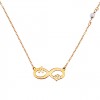 (Thumb 1) WOMEN'S INFINITY NECKLACE WITH TWO MONOGRAMS K14
