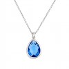 (Thumb 1) WOMEN'S NECKLACE WITH BLUE CRYSTAL 925