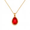 (Thumb 1) WOMEN'S NECKLACE WITH RED CRYSTAL 925