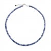 (Thumb 1) NECKLACE WITH BLUE SEMI-PRECIOUS STONES AND HEMATITE