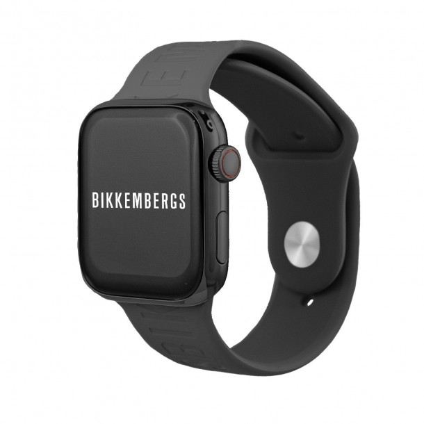 (Preview 2) ΓΥΝΑΙΚΕΙO ΡΟΛΟΙ BIKKEMBERG SMALL Smartwatch Black Silicone Strap