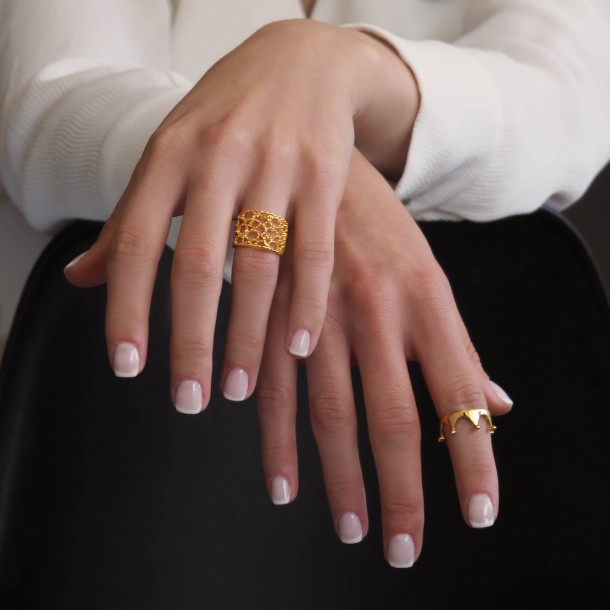 (Preview 2) SILVER CROWN RING