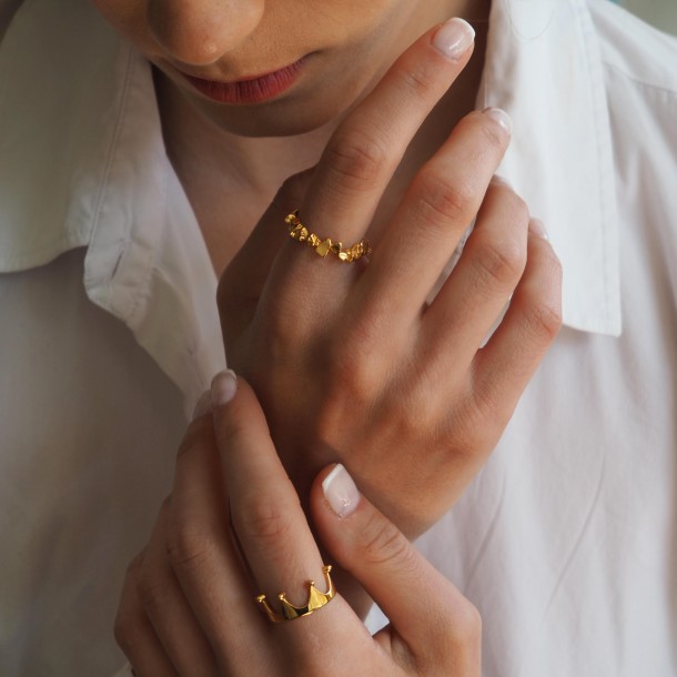 (Preview 3) SILVER CROWN RING
