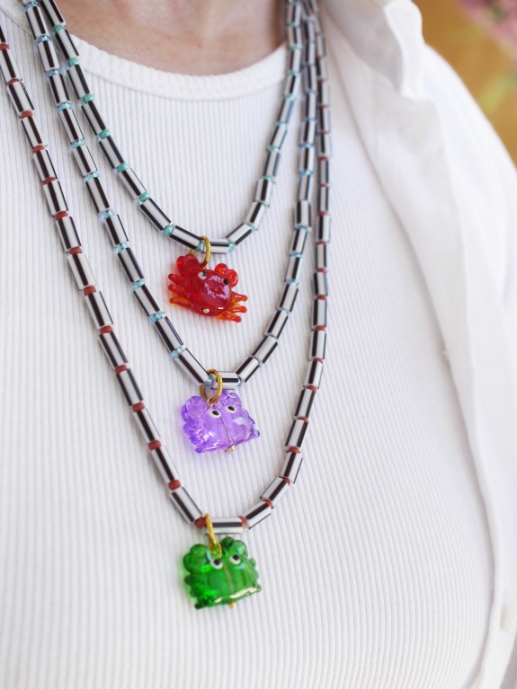 (Preview 2) CandyCharms Necklace – Πολύχρωμο Χειροποίητο Κολιέ με καβουράκια | 