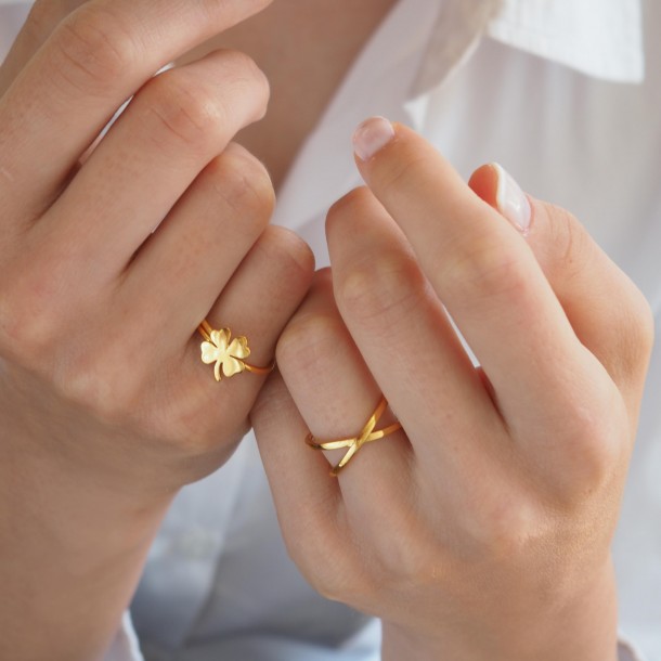 (Preview 2) SILVER CROSS SHAPED RING 925
