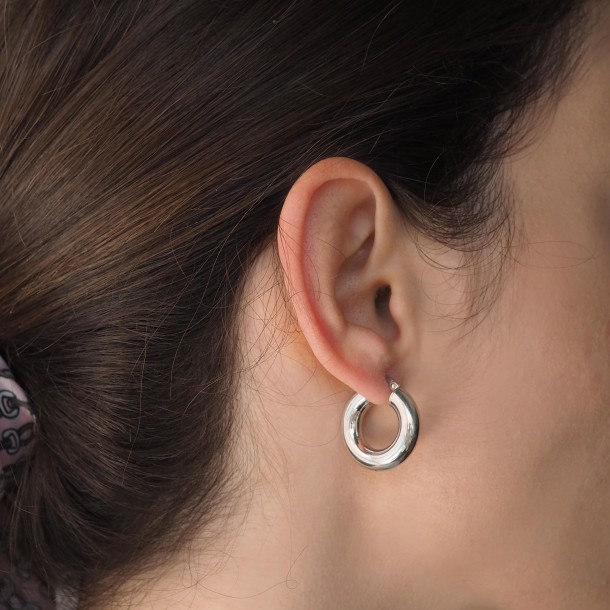 (Preview 3) SILVER HOOP EARRINGS 925