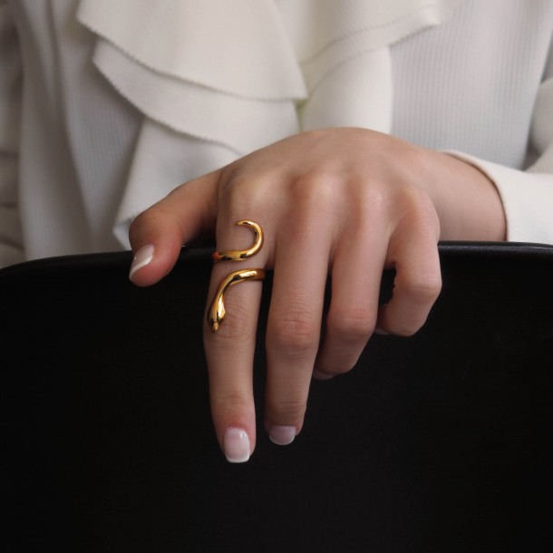(Preview 2) SILVER RING 925 SNAKE