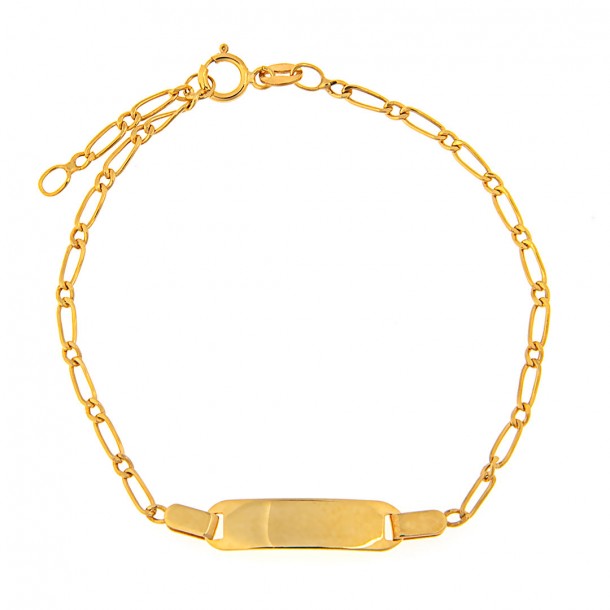 (Preview 1) CHILD GOLD ID BRACELET K14