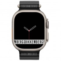 UNISEX ΡΟΛΟΙ BIKKEMBERG Big Smartwatch Black Silicone Strap