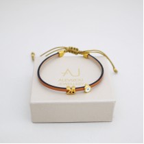 Γούρι 2026 Βραχιόλι Δέρμα bronze    – Χειροποίητο | Alevizou Jewellery