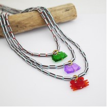 CandyCharms Necklace – Πολύχρωμο Χειροποίητο Κολιέ με καβουράκια | 