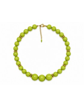 Green Statement Necklace με Χάντρες