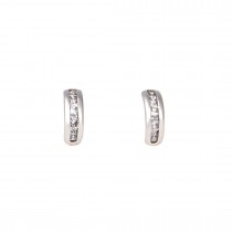  WHITE GOLD 14K ZIRCON EARRINGS