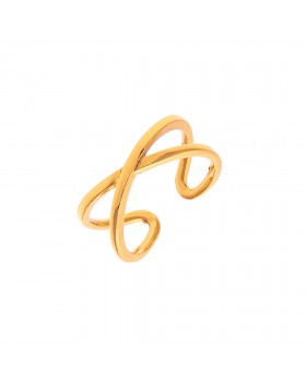 SILVER CROSS SHAPED RING 925