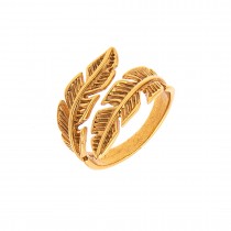 SILVER  RING 925 FEATHER