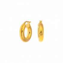 GOLD PLATED HOOP EARRINGS 925