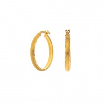 GOLD PLATED HOOP EARRINGS 925