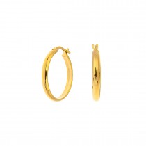 GOLD PLATED HOOP EARRINGS 925