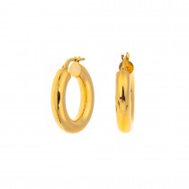 GOLD PLATED HOOP EARRINGS 925