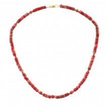 WOMEN'S RED BEADS NECKLACE 925