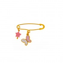 AMULET FOR GIRLS WITH PINK ENAMEL 925