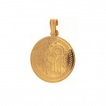 CHRISTIAN DOUBLE-SIDED PENDANT K14