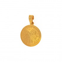 CHRISTIAN DOUBLE-SIDED PENDANT K14
