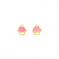 CHILDREN'S EARRINGS WITH PINK CUPCAKES