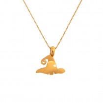 SILVER NECKLACE WITH WITCH HAT 925