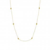GOLD PLATED CHAIN WITH SMALL BALLS 925-No2