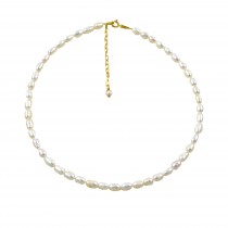 WOMEN'S NECKLACE WITH PEARLS 925