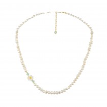 WOMEN'S NECKLACE 925 WITH DAISY PEARLS