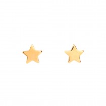 GIRLS' STARS EARRINGS SOLID GOLD 14K