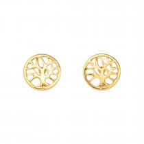 GIRLS' TREE OF LIFE EARRINGS SILVER 925