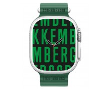 UNISEX ΡΟΛΟΙ BIKKEMBERG Big Smartwatch green Silicone Strap