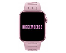 ΓΥΝΑΙΚΕΙO ΡΟΛΟΙ BIKKEMBERG BIG Smartwatch PINK Silicone Strap