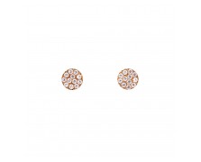 WOMENS' ZIRCON EARRINGS - SOLID GOLD 14K